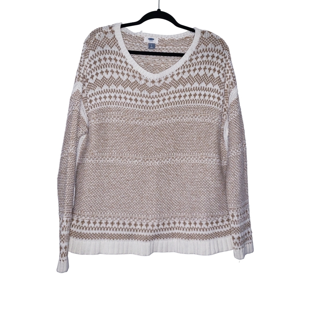 Old Navy Fair Isle Pull Over Knit Sweater